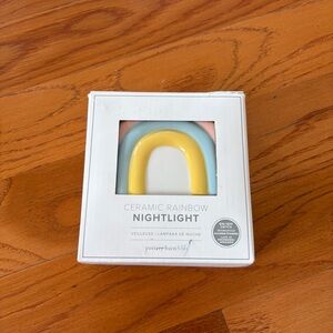 NWT NIB Pottery Barn Kids Ceramic Rainbow Night Light